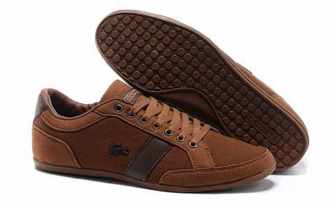 chaussure lacoste homme marron